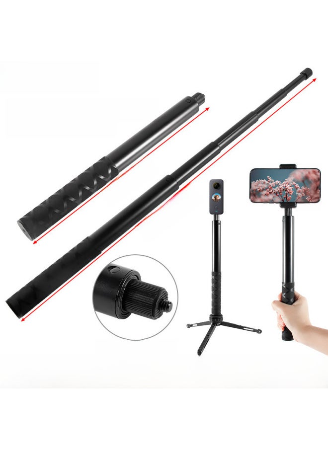 Bexin Aluminum Alloy SLR Camera Pan-tilt Extension Rod Portable Mobile Phone Live Camera Telescopic Rod Selfie Rod Wholesale-Color:P255A