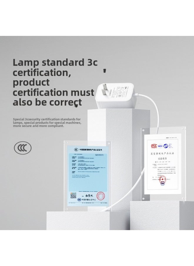 24v1a Power Adapter With 3c Certified Suitable For Xiaomi LED Desk Lamp Eye Protection Lamp Power Adapter-Color:LAmp 24V1A NAtionAl StAndArd (chinA) White-Specifications:DC Head 5.5*2.5mm