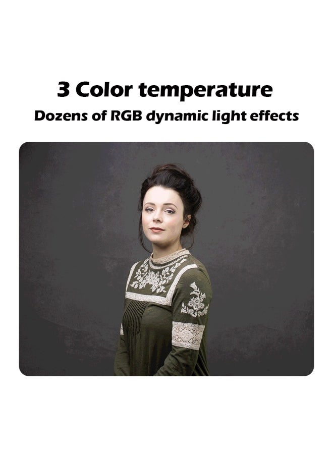 6 Inch Small Fill Light Computer Video Conference Rgb Ring Clip Network Teaching Notebook Led Live Light-Light Source Color:6 Inch Three Color Video Conference Lamp (lock) + Desktop Metal Tripod