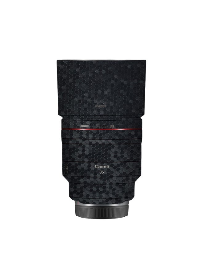 Walking Donkey For Canon RF85mmF1.2L USMDS Lens All-inclusive Protective Film Color Sticker-Color:Honeycomb Black