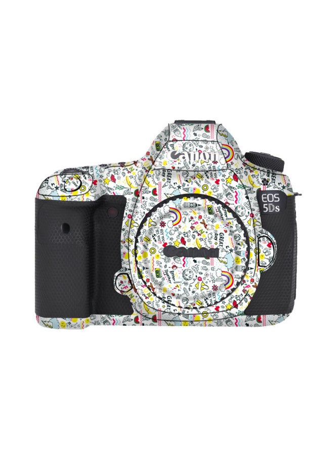 Walking Donkey Suitable For Canon EOS 5DS Sticker Body Protection Film Camera All-inclusive Film Film 3M Paper-Color:3m Cute Color