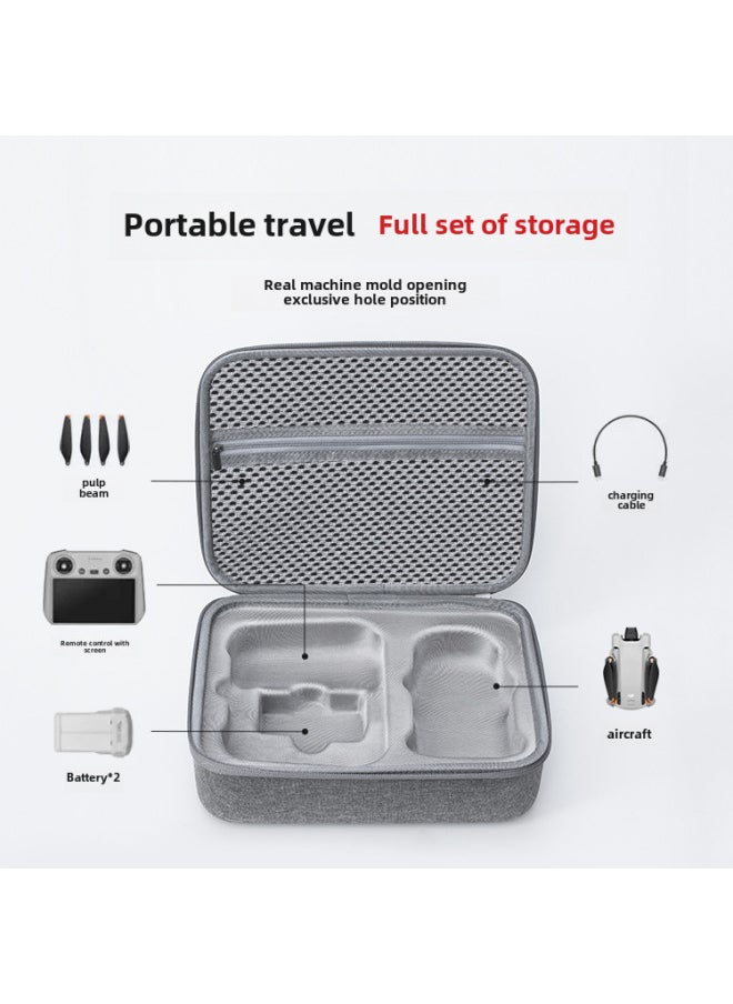 Suitable For DJI Dajiang Mini3pro Storage Bag Mini Mini3 Universal Bag Royal UAV Portable Case Accessories Box-Color:mini3/mini3Pro Universal (stand-alone Standard Edition)-Size:27*21*8.5