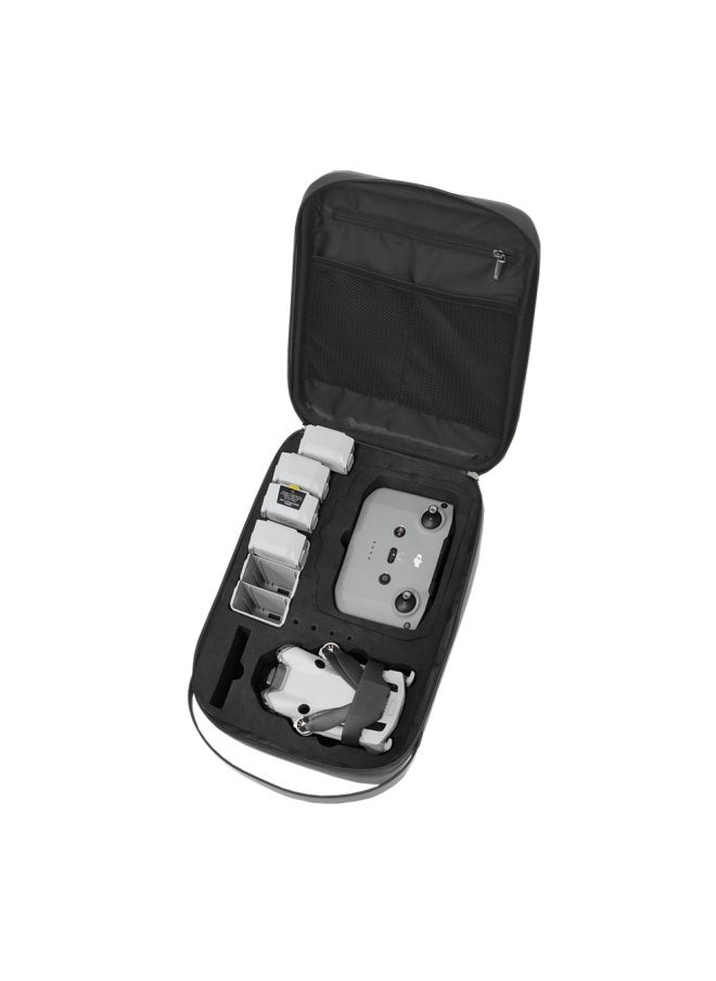 Suitable For DJI MINI 4 PRO Cosmetics Bag Box Hard Shell Bag Chest Bag Shoulder Bag Crossbody Bag Backpack-Color:MINI 4 PRO Silver Hard Shell Chest Bag-Size:About 32*22*12cm