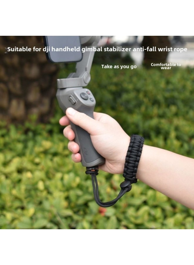 Suitable For Dajiang OsmoMobile7/7P Anti-fall Hand Rope Osmo6/se Hand-held Pan-tilt Stabilizer Safety Rope-Color:Olive