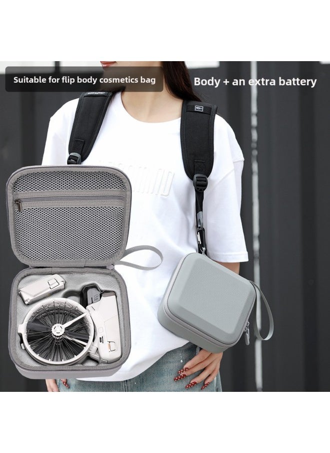 BKANO Is Suitable For DJI FLIP Storage Bag Body Storage Bag For DJI FLIP Storage Box Single Machine Body Bag-Color:Rcn1/2/3 Rc2 Gray Pu Remote Control Bag-Size:19.5*18.5*9.1cm