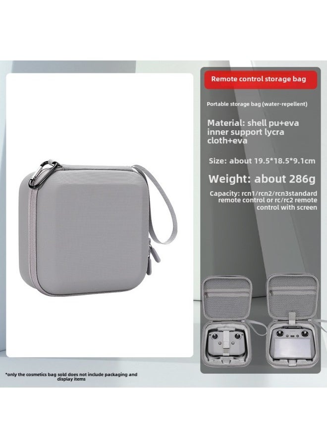BKANO Is Suitable For DJI FLIP Storage Bag Body Storage Bag For DJI FLIP Storage Box Single Machine Body Bag-Color:Rcn1/2/3 Rc2 Gray Pu Remote Control Bag-Size:19.5*18.5*9.1cm