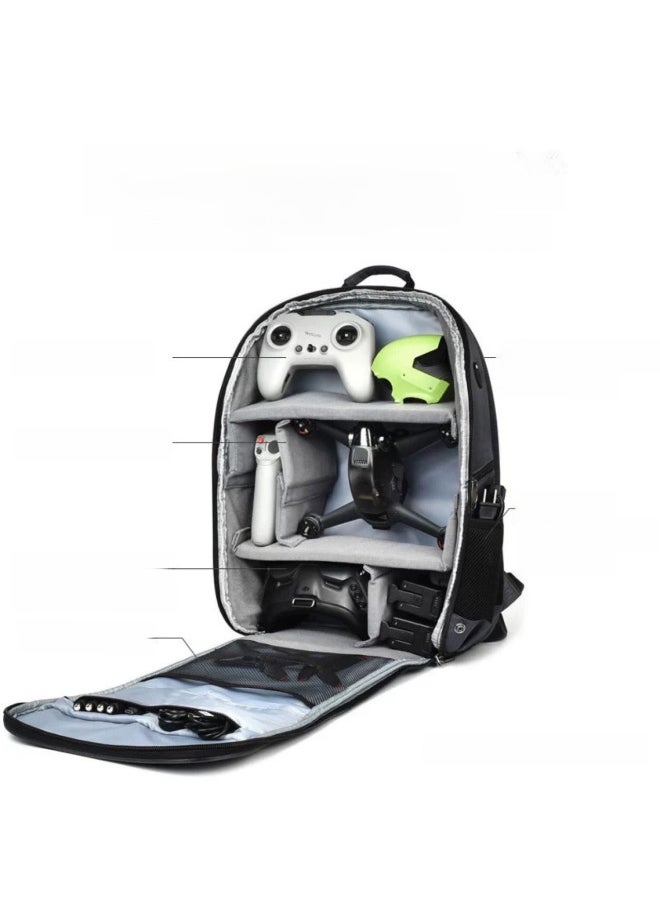 Suitable For DJI FPV Storage Backpack Avata Traversing Machine Multi-function Backpack-Color:Black-Dimensions:46.32.18