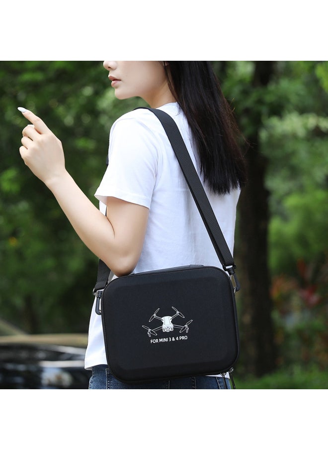 Bkano Is Suitable For DJI Mini3/4Pro Stand-Alone Version Bag Cosmetics Bag Box Portable Backpack Storage Box-Color:Mini3/3pro/4pro Stand-alone Version Black Storage Bag-Size:About 26.5*21.5*8.5cm
