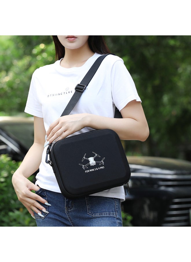 Bkano Is Suitable For DJI Mini3/4Pro Stand-Alone Version Bag Cosmetics Bag Box Portable Backpack Storage Box-Color:Mini3/3pro/4pro Stand-alone Version Black Storage Bag-Size:About 26.5*21.5*8.5cm