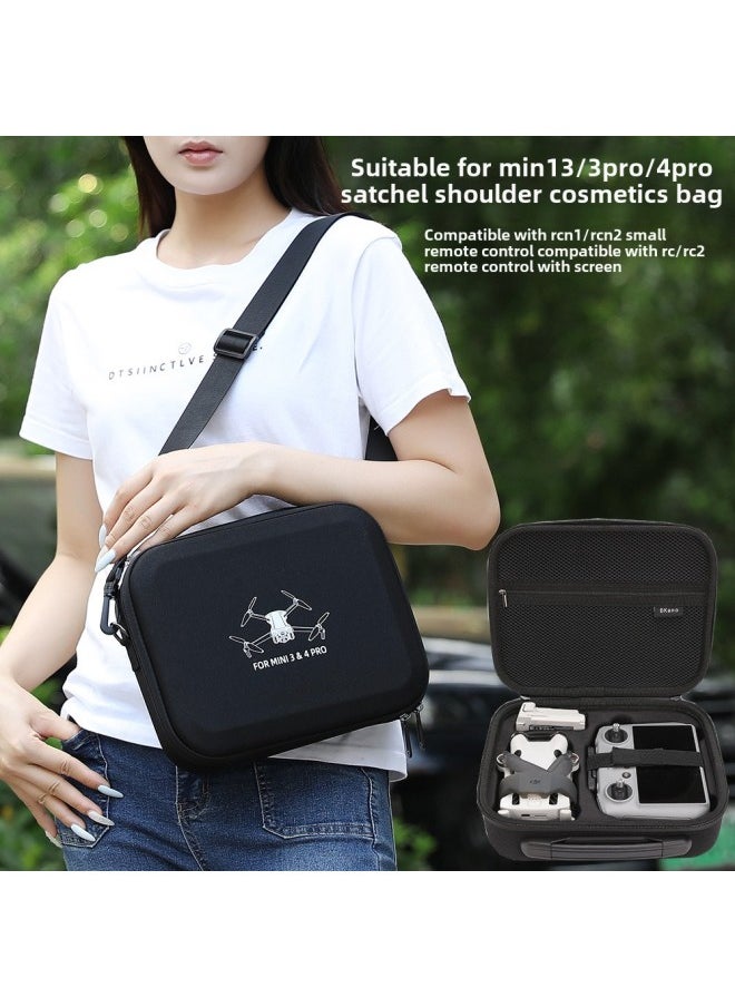 Bkano Is Suitable For DJI Mini3/4Pro Stand-Alone Version Bag Cosmetics Bag Box Portable Backpack Storage Box-Color:Mini3/3pro/4pro Stand-alone Version Black Storage Bag-Size:About 26.5*21.5*8.5cm