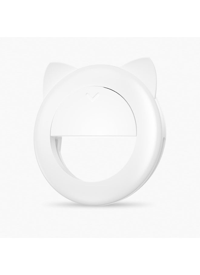 XJ17 Mobile Phone Fill Light Large Capacity Live Ring Light Cartoon LED Video Conference Fill Light-Specifications:XJ17 Cat Ears