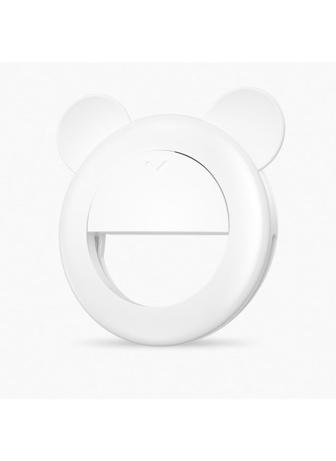 XJ17 Mobile Phone Fill Light Large Capacity Live Ring Light Cartoon LED Video Conference Fill Light-Specifications:XJ17 Bear Ears