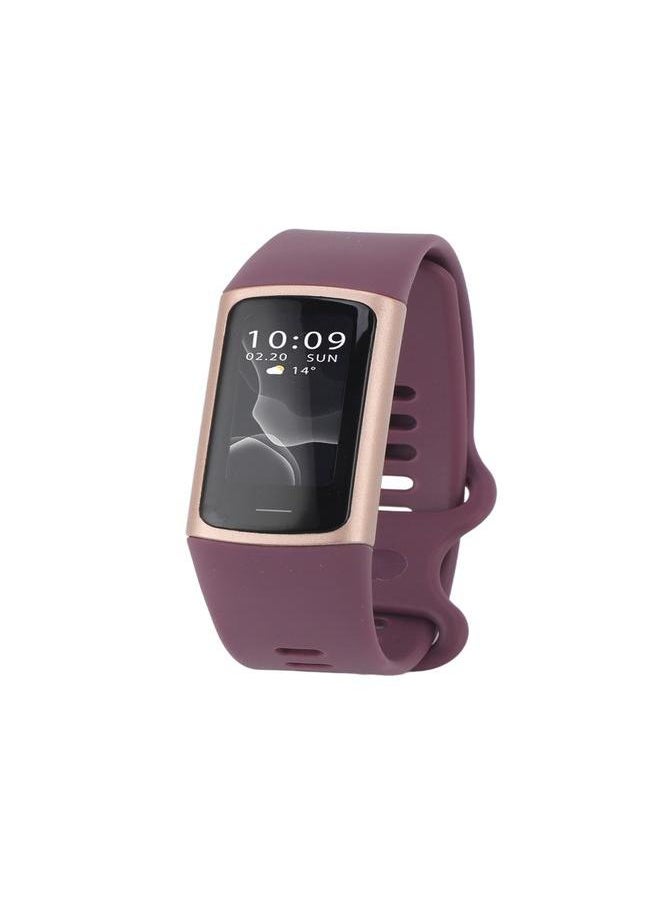 C68 Smart Bracelet IP68 Waterproof 90mah USB Charging Pedometer Temperature Sleep Monitoring Sports Modes Smart Band for Gift Purple