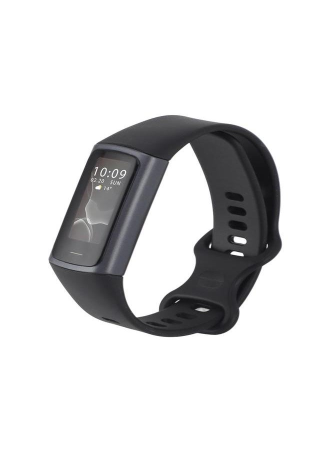 C68 Smart Bracelet IP68 Waterproof 90mah USB Charging Pedometer Temperature Sleep Monitoring Sports Modes Smart Band for Gift Black