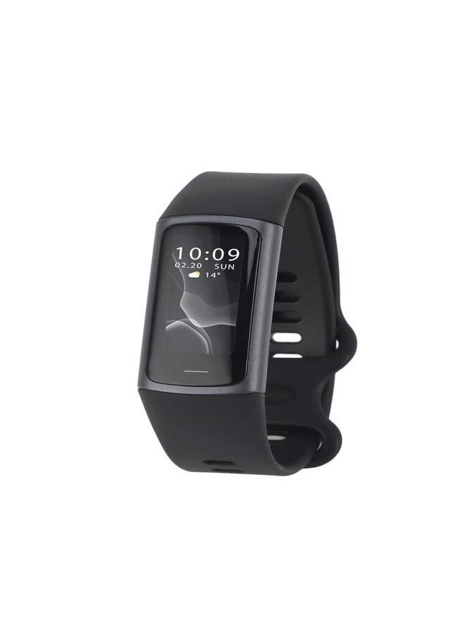 C68 Smart Bracelet IP68 Waterproof 90mah USB Charging Pedometer Temperature Sleep Monitoring Sports Modes Smart Band for Gift Black