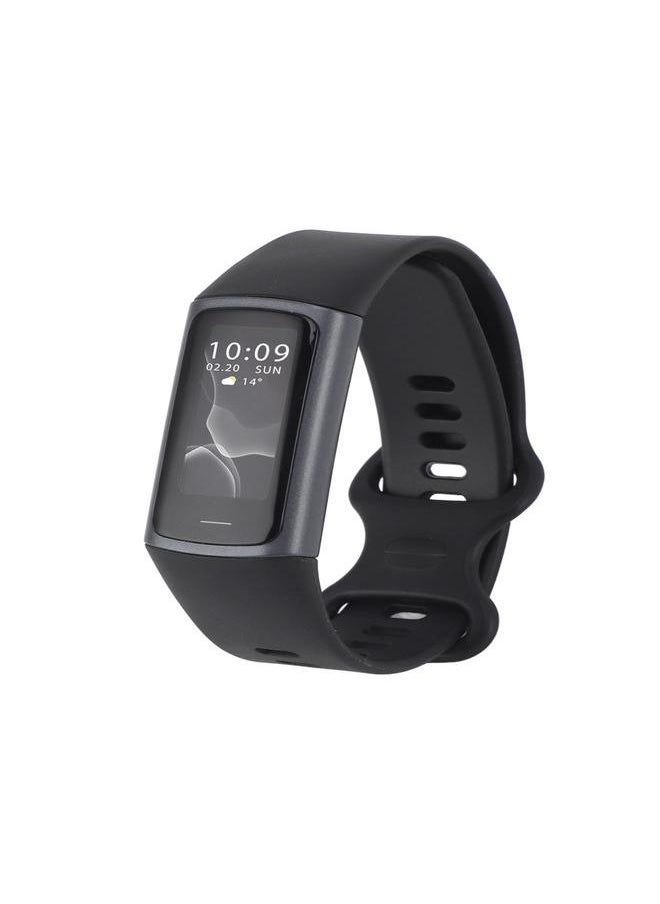 C68 Smart Bracelet IP68 Waterproof 90mah USB Charging Pedometer Temperature Sleep Monitoring Sports Modes Smart Band for Gift Black