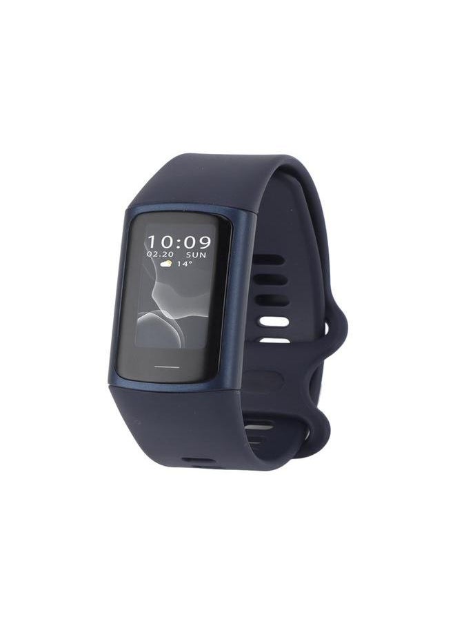 C68 Smart Bracelet IP68 Waterproof 90mah USB Charging Pedometer Temperature Sleep Monitoring Sports Modes Smart Band for Gift Blue