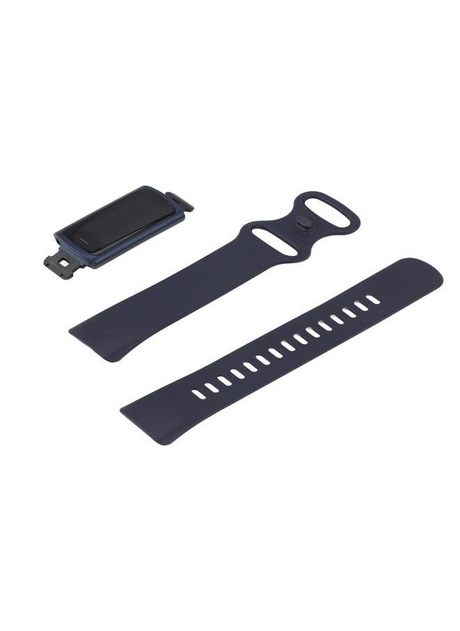 C68 Smart Bracelet IP68 Waterproof 90mah USB Charging Pedometer Temperature Sleep Monitoring Sports Modes Smart Band for Gift Blue