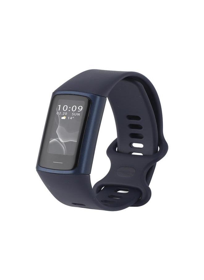 C68 Smart Bracelet IP68 Waterproof 90mah USB Charging Pedometer Temperature Sleep Monitoring Sports Modes Smart Band for Gift Blue