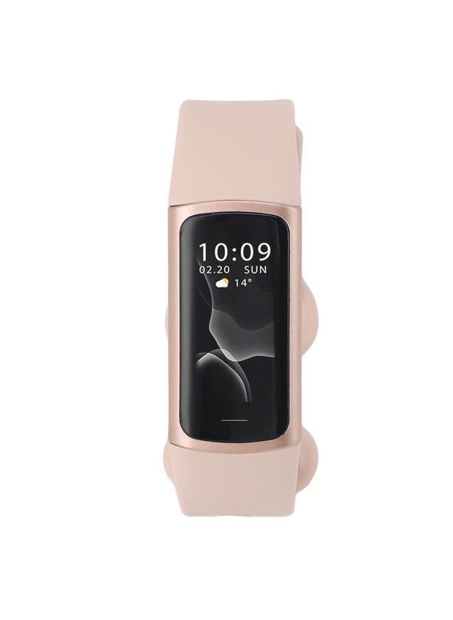 C68 Smart Bracelet IP68 Waterproof 90mah USB Charging Pedometer Temperature Sleep Monitoring Sports Modes Smart Band for Gift Pink