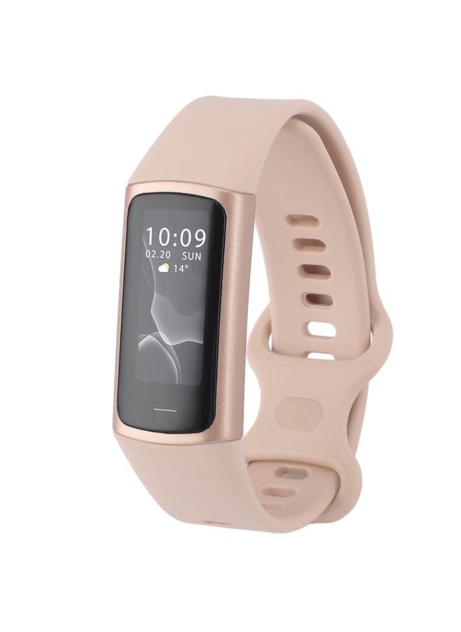 C68 Smart Bracelet IP68 Waterproof 90mah USB Charging Pedometer Temperature Sleep Monitoring Sports Modes Smart Band for Gift Pink