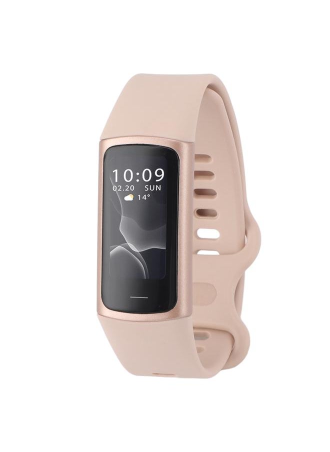 C68 Smart Bracelet IP68 Waterproof 90mah USB Charging Pedometer Temperature Sleep Monitoring Sports Modes Smart Band for Gift Pink