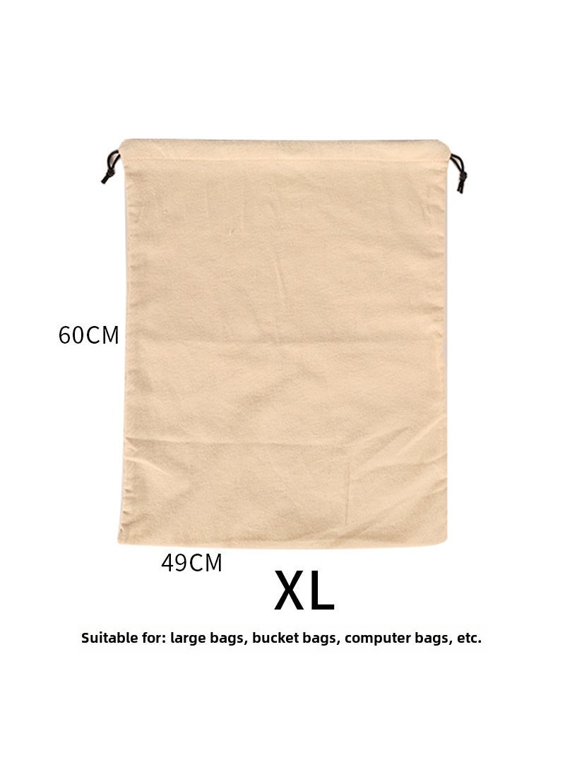 Neen Bag Dust Bag Finishing Deerskin Luxury Leather Bag Soft Protective Bag Suede Drawstring Corset Storage Bag Beige plus size