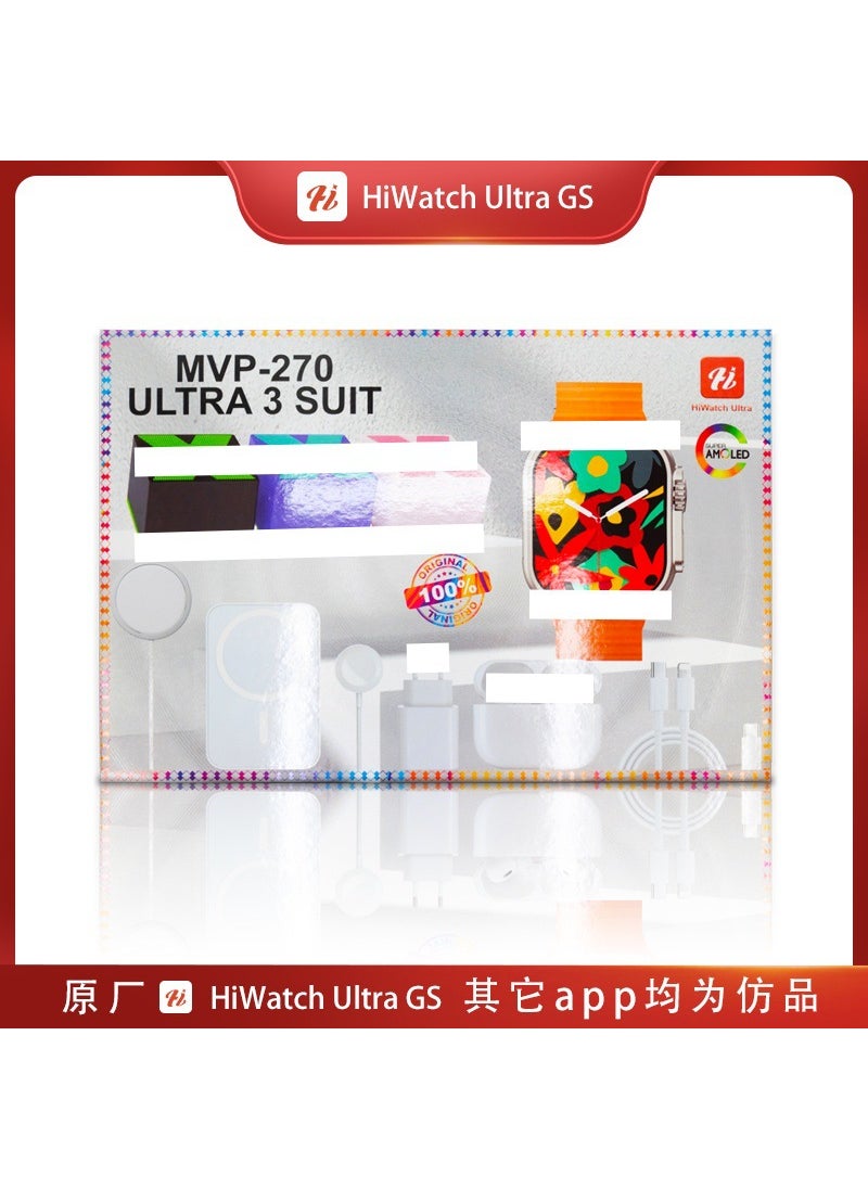 New MVP-135 Smartwatch Bluetooth Earbuds Charging Kit with 4 Bands Mvp-135 gold