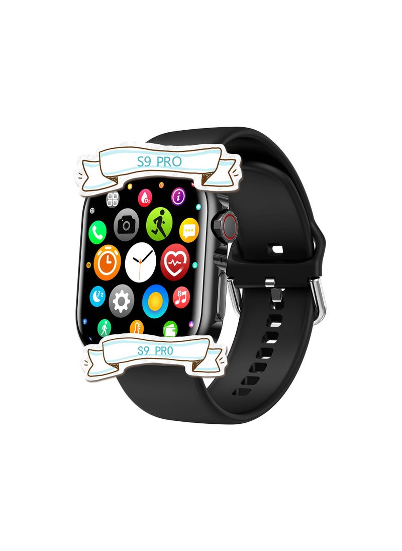 S900 PRO Smart Watch Private Model NFC Dual Band Wireless Charging Game Call Watch Waterproof Motorcycle Electronic Accessory Black