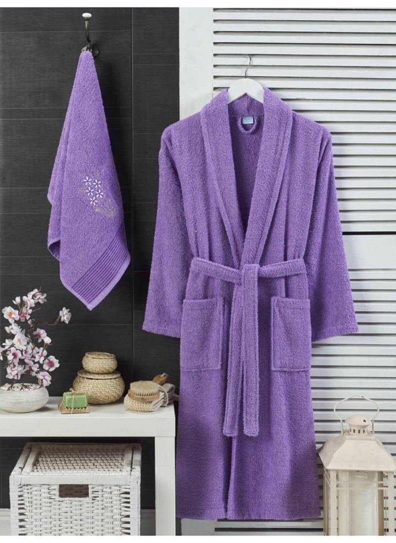 Mira Home Towel Bathroom Women's Bathrobe Set Shalyaka 100 Cotton