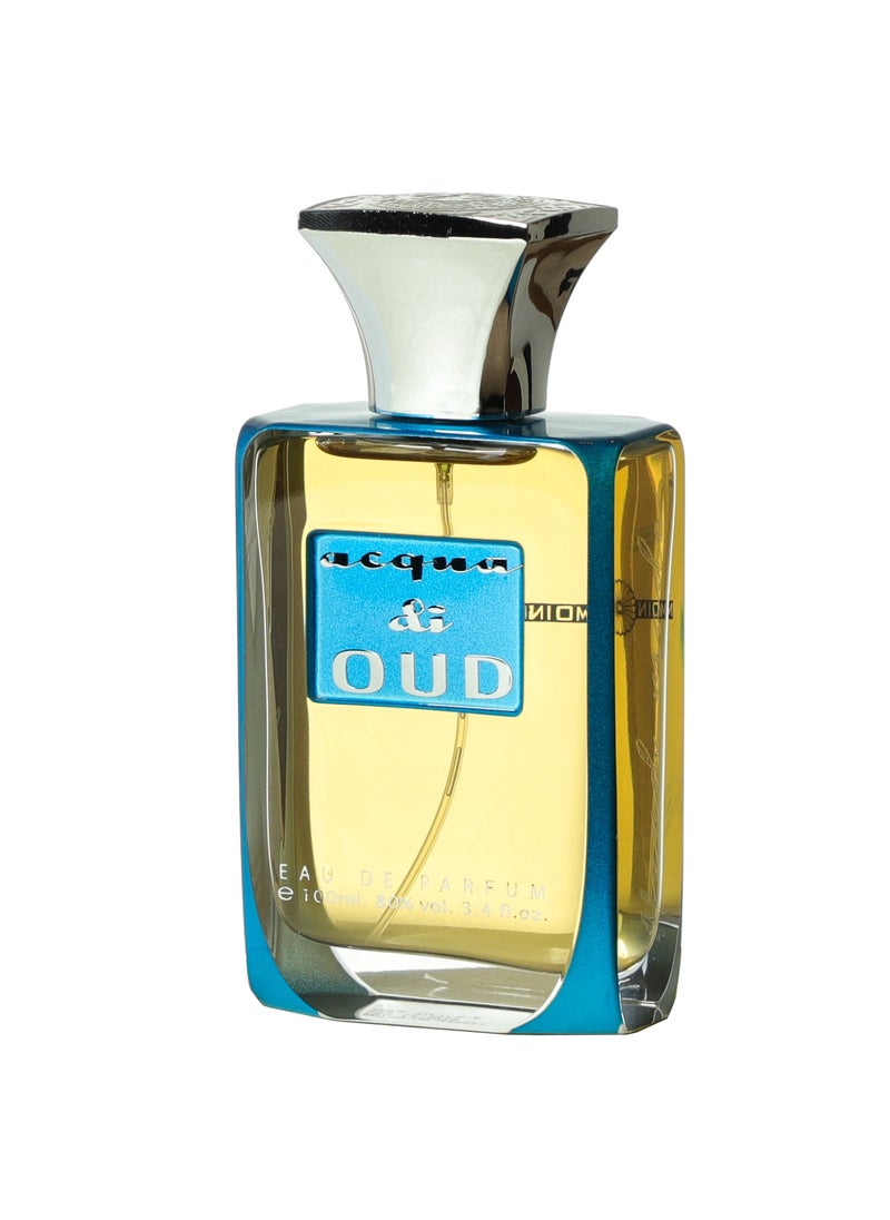 Acqua Di Oud Unisex Perfume 100ml - Oud, Rose, Amber, Patchouli, Woody & Warm Spicy Fragrance for Men and Women - Long Lasting Luxury Scent