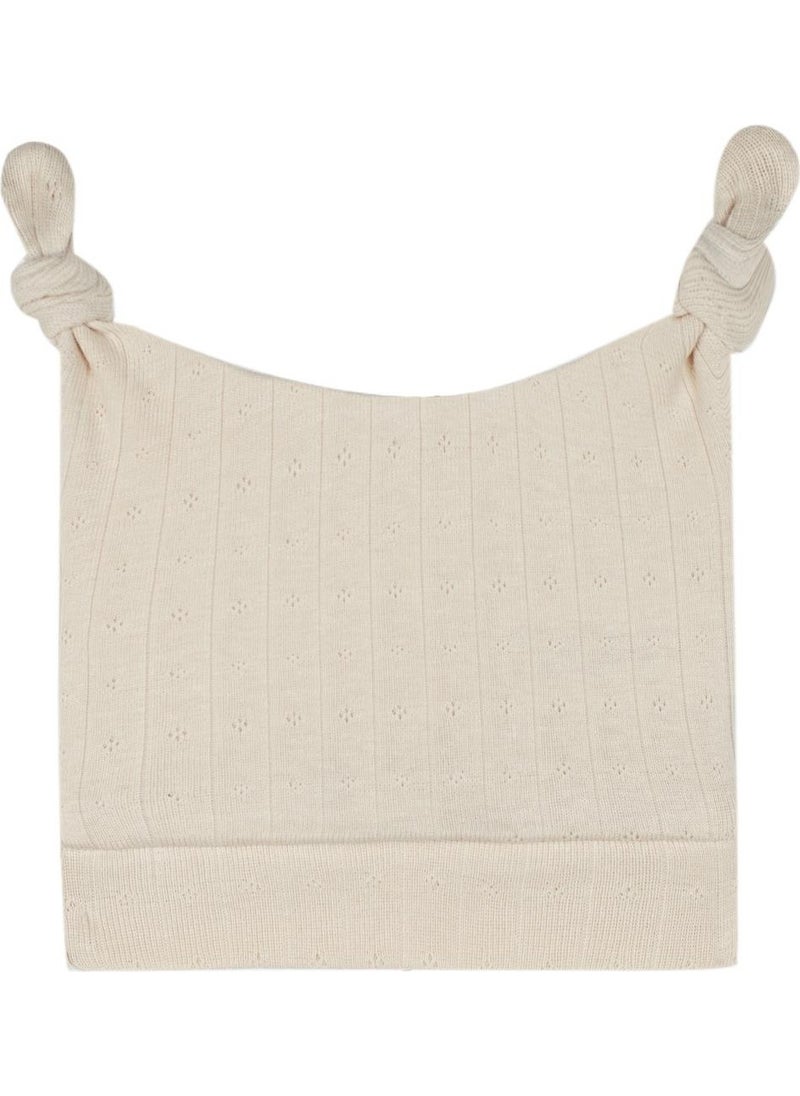 Cream Jacquard Hat