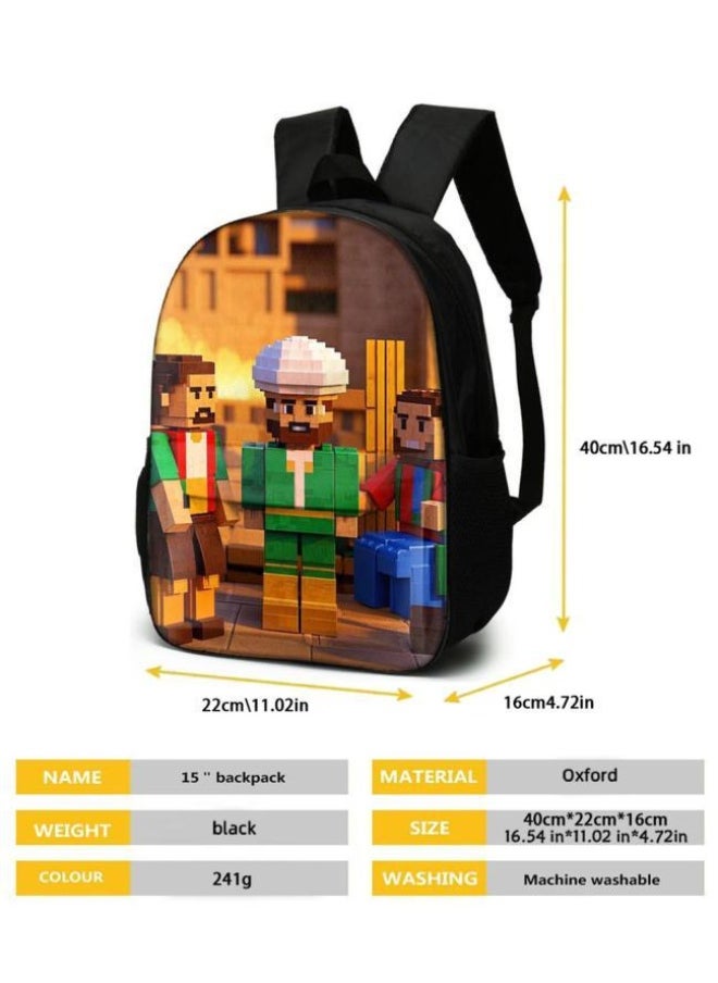 The latest universal cartoon new three-piece schoolbag (for students, teenagers, children) - 75