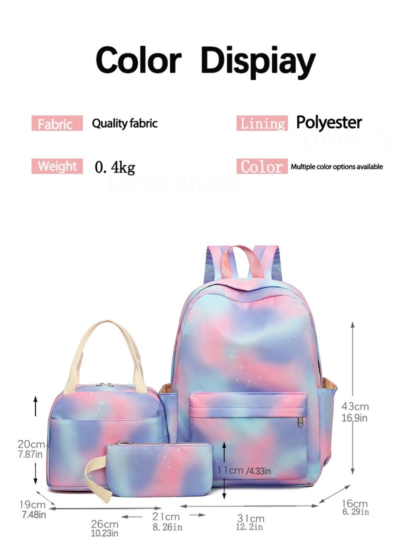 Vibrant cartoon print bag combination! Lightweight design + large-capacity partition | Fully adapted for children/student/outdoor sports - 560