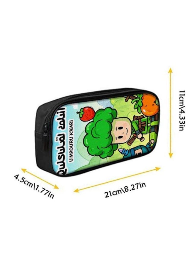 Cartoon three-piece schoolbag with front pocket