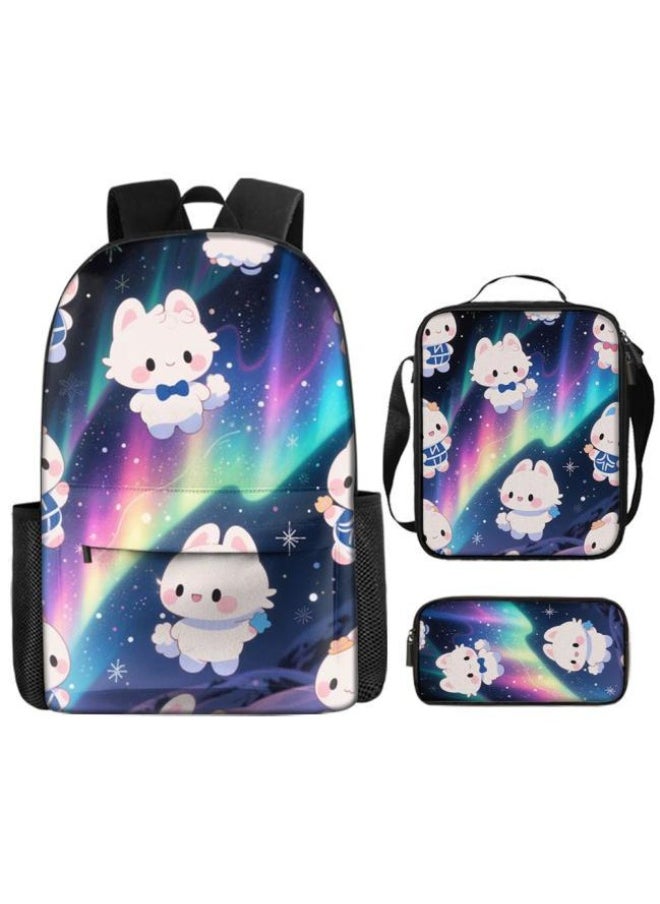 New universal cartoon new three-piece schoolbag (students, children) - 558