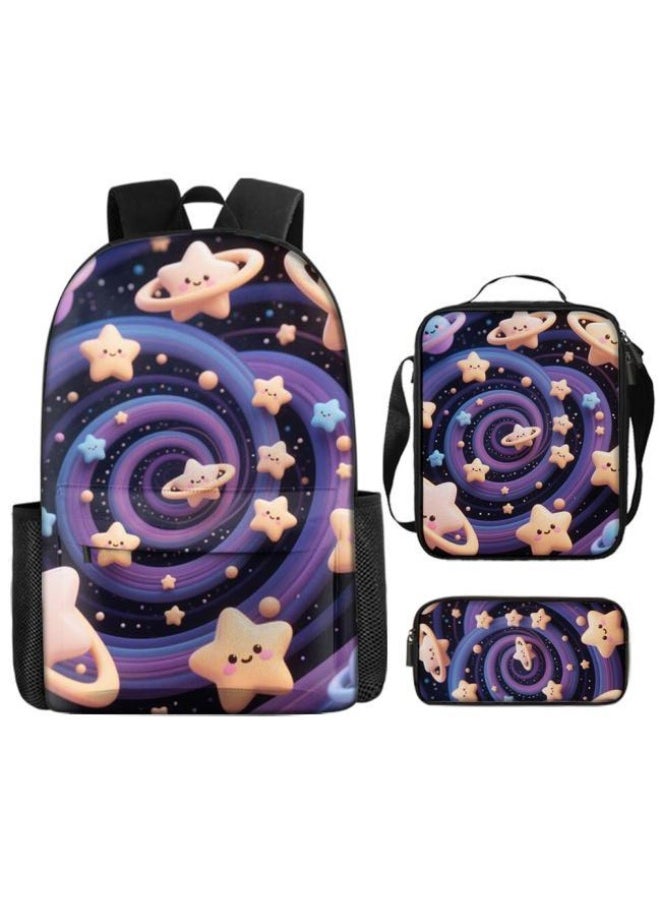 New universal cartoon new three-piece schoolbag (students, children) - 769