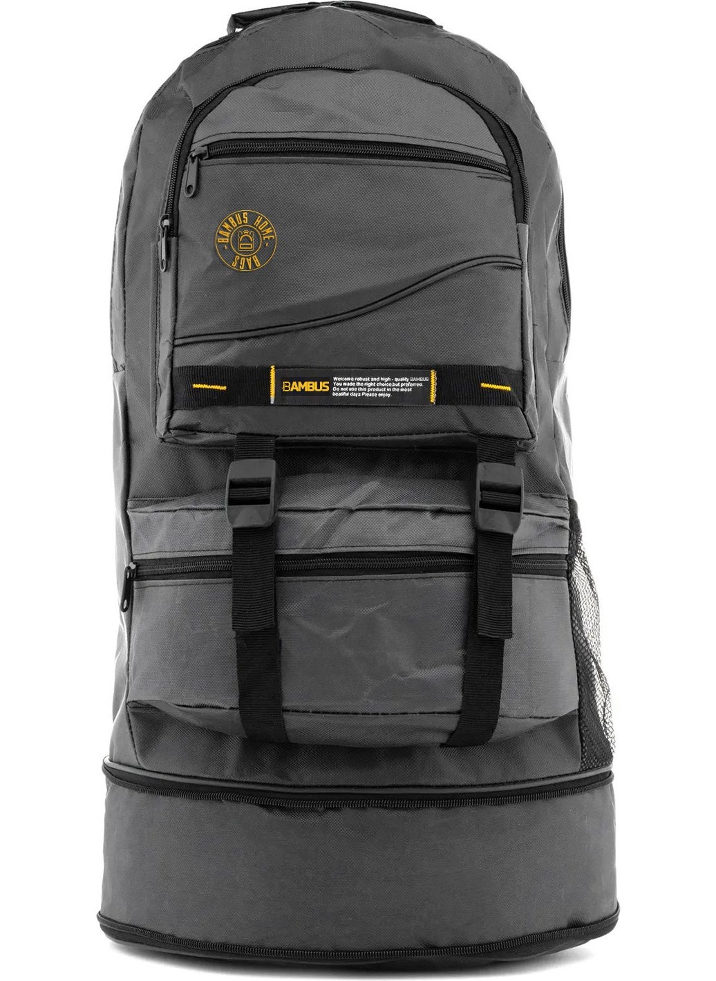 Expandable Gusseted Mountaineer Waterproof Backpack-Earthquake-Travel-Tour Bag