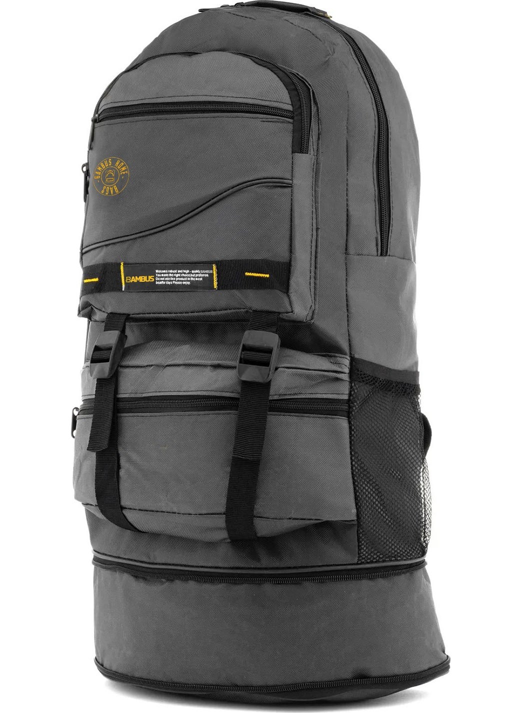 Expandable Gusseted Mountaineer Waterproof Backpack-Earthquake-Travel-Tour Bag