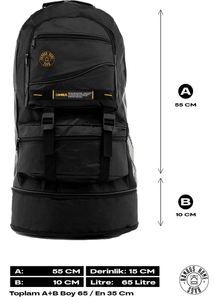 Expandable Gusseted Mountaineer Waterproof Backpack-Earthquake-Travel-Tour Bag
