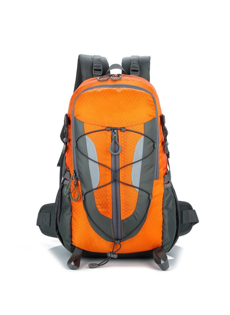 Outdoor Climbing Large Capacity Simple Lightweight Waterproof Sports Backpack Travel Hiking Bag Unisex Green Blue Black Orange /Orange