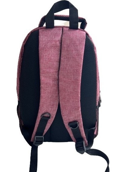 Backpack Laptop Compartment Sports and School Backpack Fabric Bag Outdoor Daily Use 30X43X13 Claret Red