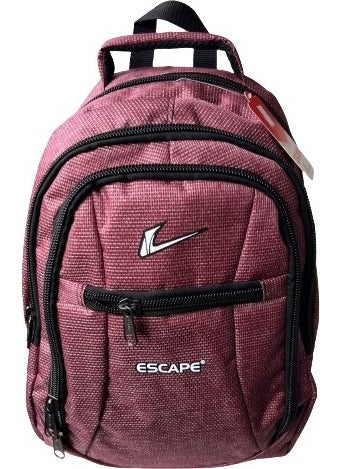 Backpack Laptop Compartment Sports and School Backpack Fabric Bag Outdoor Daily Use 30X43X13 Claret Red