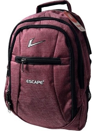 Backpack Laptop Compartment Sports and School Backpack Fabric Bag Outdoor Daily Use 30X43X13 Claret Red