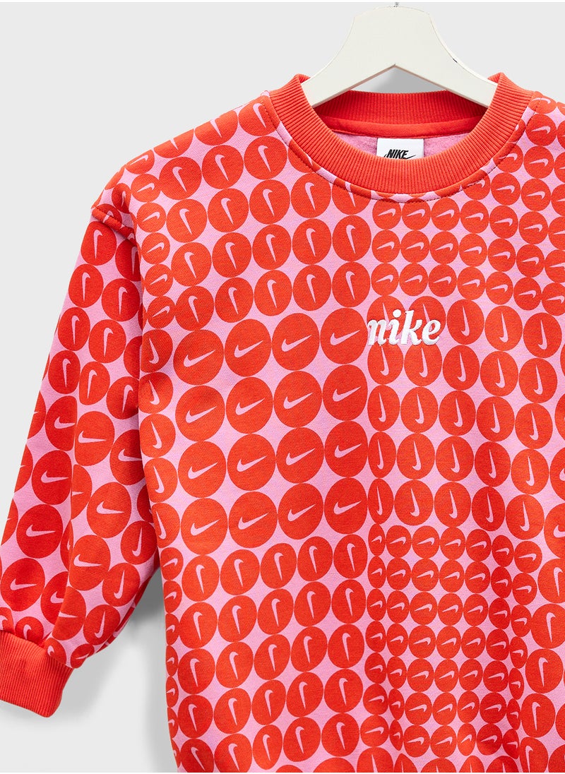 Kids Club Fleece Oversized Sweatshirt