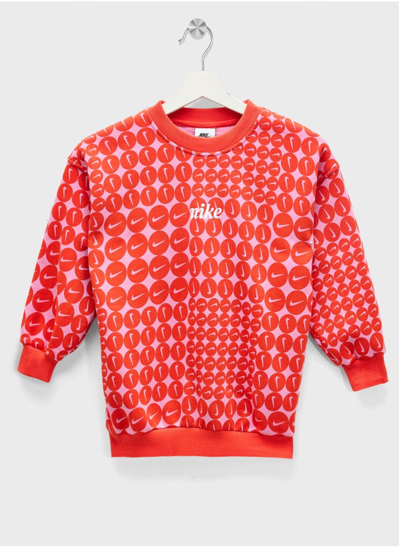 Kids Club Fleece Oversized Sweatshirt