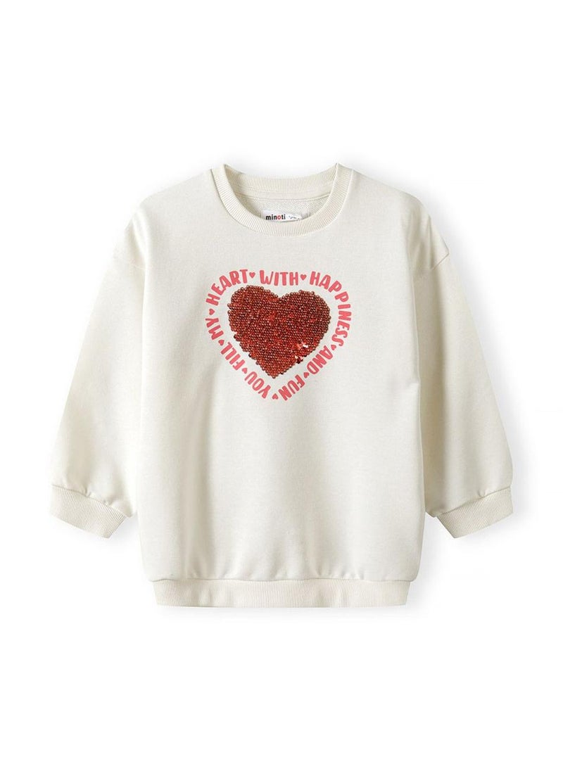 Kids Girls Fleece Crew With Print