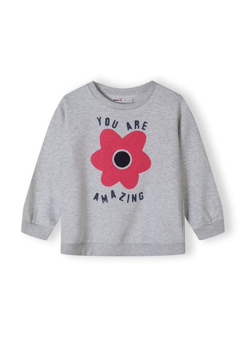 Kids Girls Fleece Crew With Print