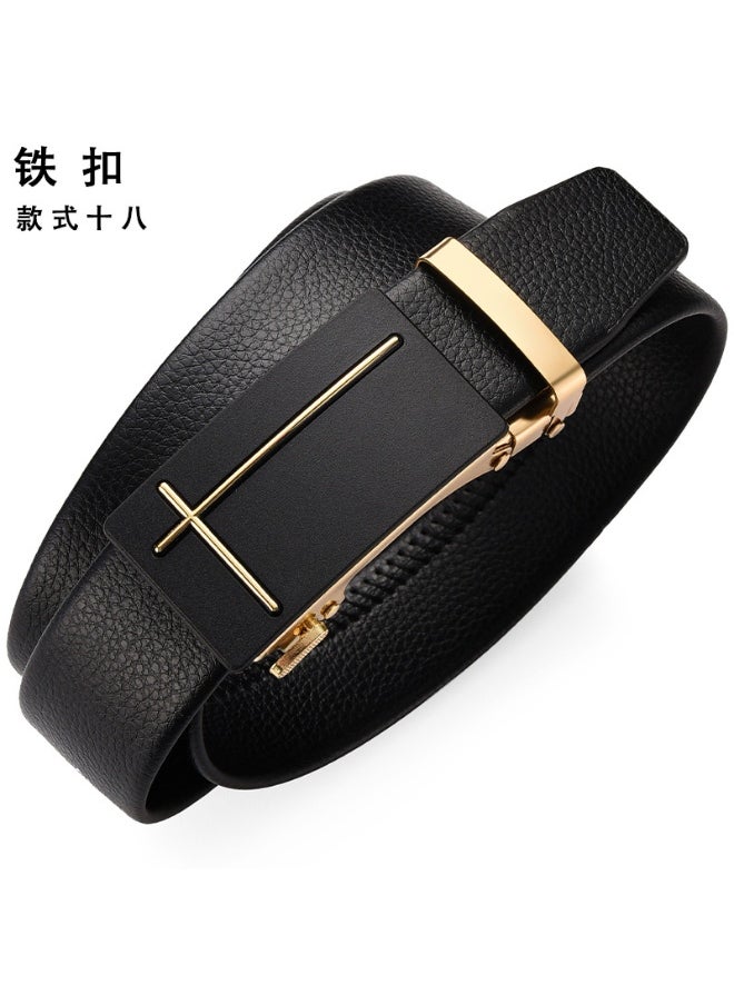 Mens Business Automatic Buckle Belt 120cmStyle 18 Style 18