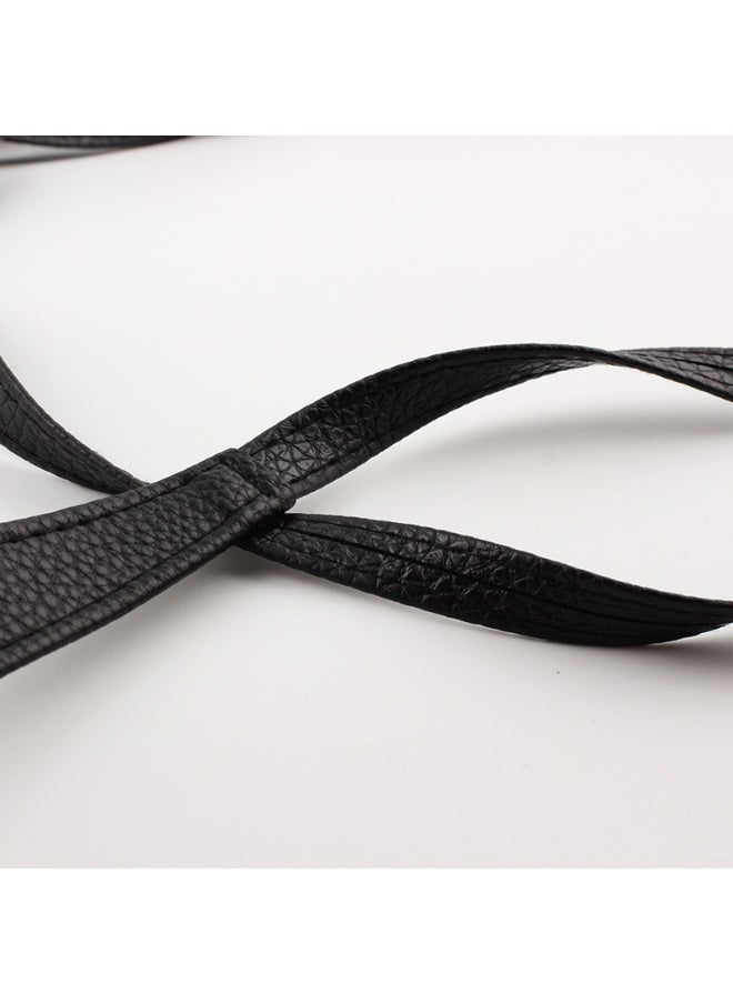 Glossy Knot Long Waistband Red